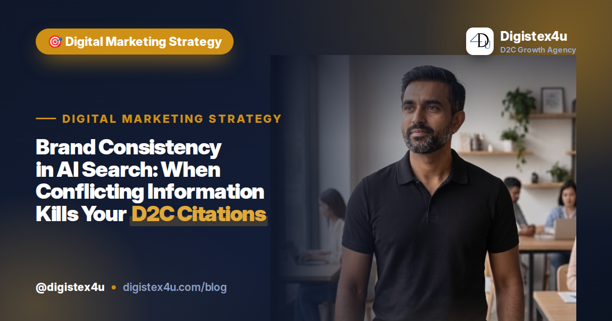 Brand Consistency in AI Search: When Conflicting Information Kills Your D2C Citations