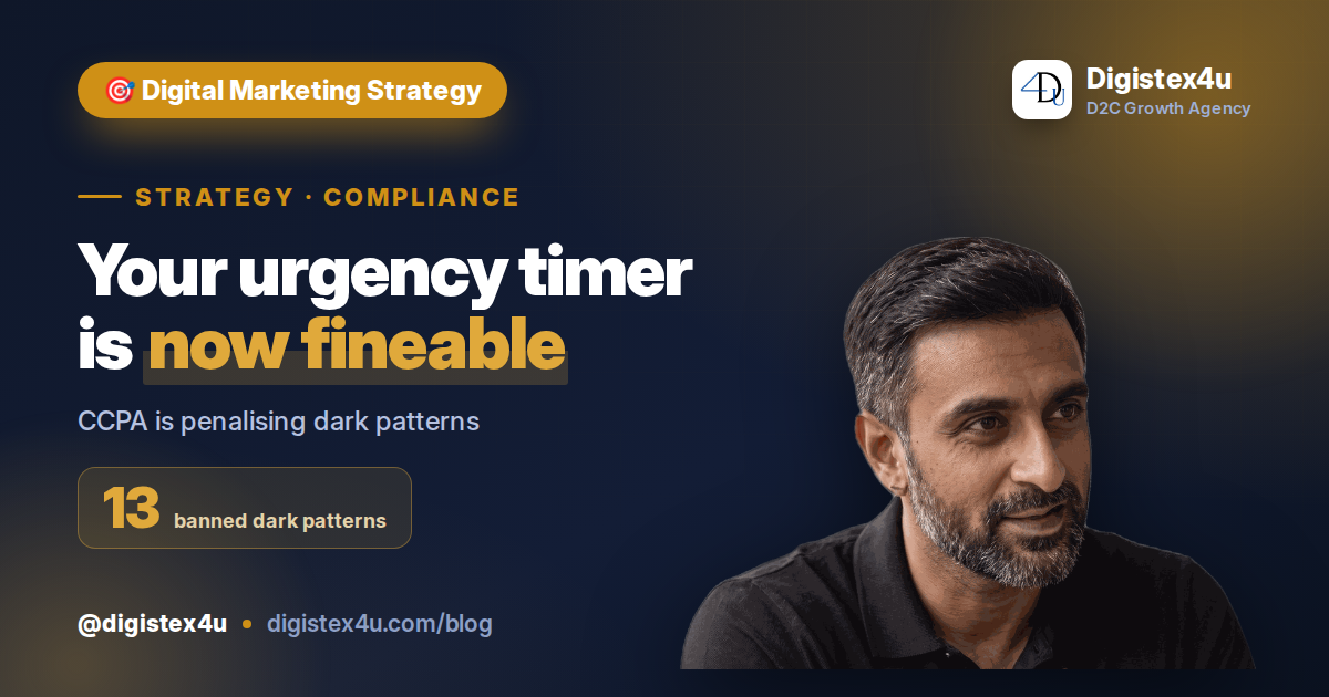 The CCPA Just Fined Zepto and 8 Others for Dark Patterns: A Checkout Compliance Checklist for D2C