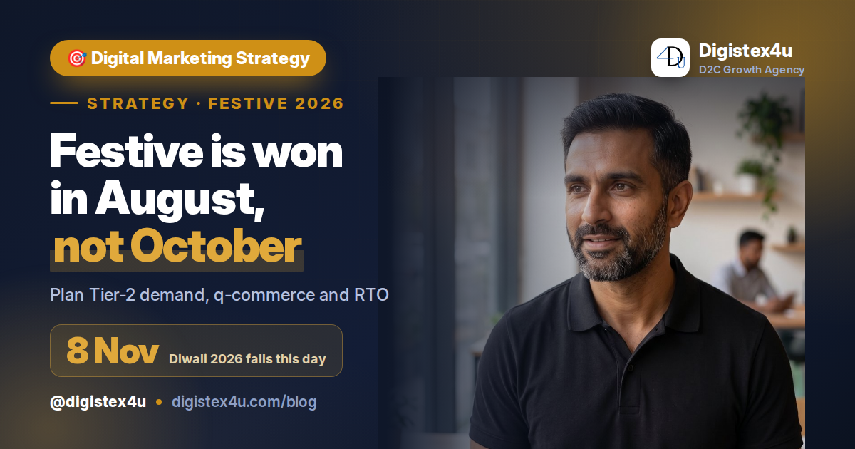 The 2026 Festive Playbook for Indian D2C: Why Planning Starts in August, Not October