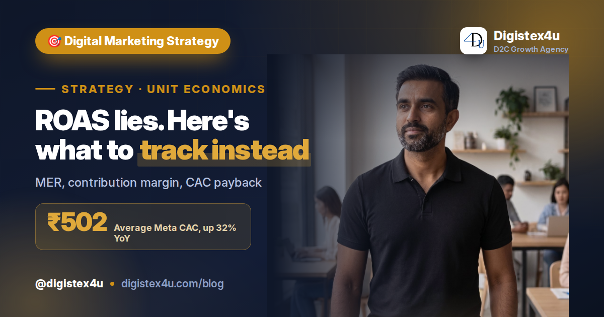 D2C Unit Economics in 2026: Why ROAS Lies and What to Track Instead
