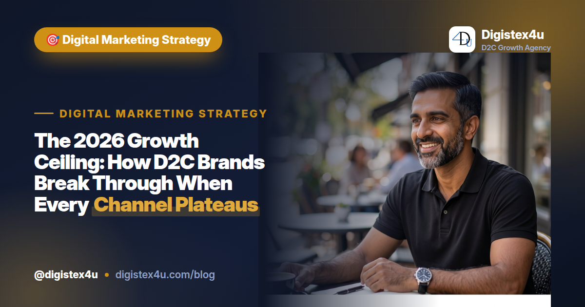 The 2026 Growth Ceiling: How D2C Brands Break Through When Every Channel Plateaus