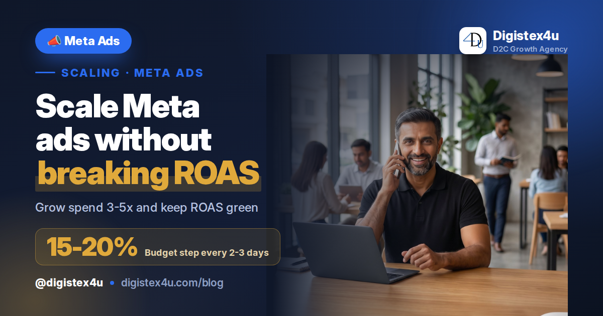 How to Scale Meta Ads Without Breaking Your ROAS: A D2C Playbook