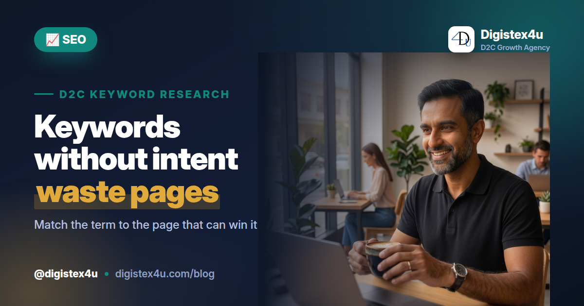 Keyword Research for D2C Stores: Mapping Intent to the Right Page