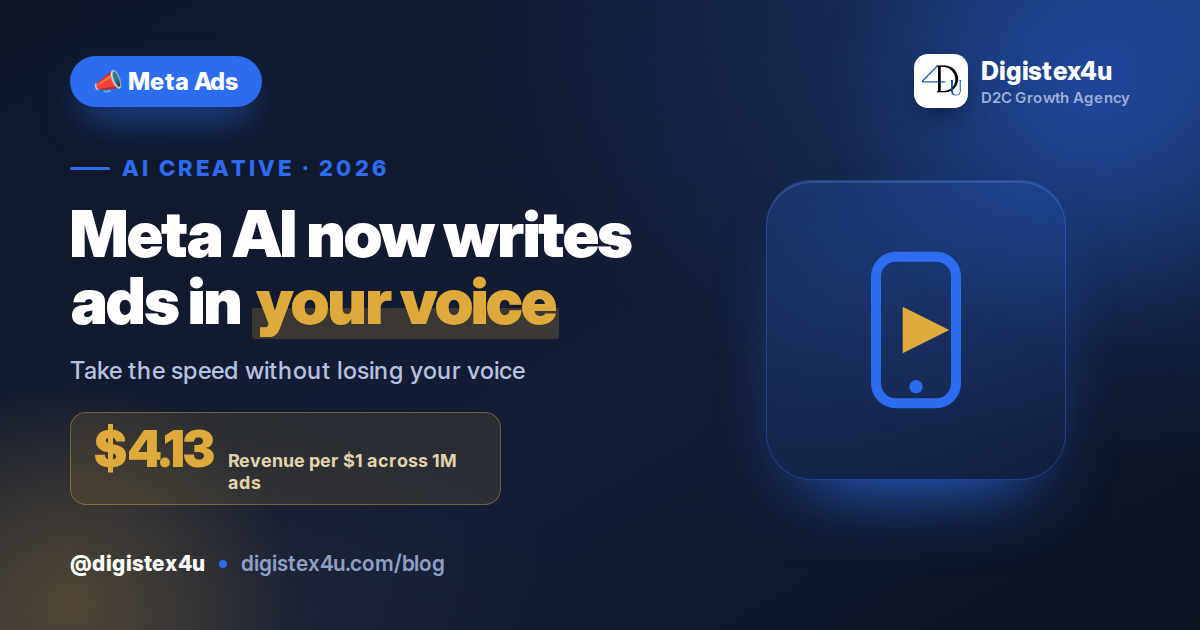 Meta's Brand-Aware AI Creative Is Here: How D2C Brands Use It Without Losing Their Voice