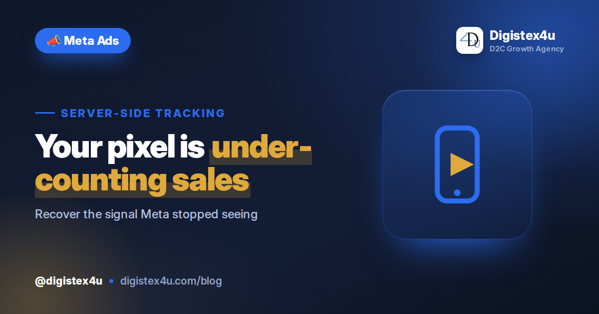 Set up Meta's Conversions API on your Shopify store the right way. A D2C playbook for deduplication, Event Match Quality, and recovering lost purchase signal.