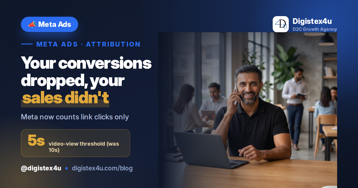 Meta Now Counts Only Link Clicks: Why Your D2C Conversions Look Lower in 2026