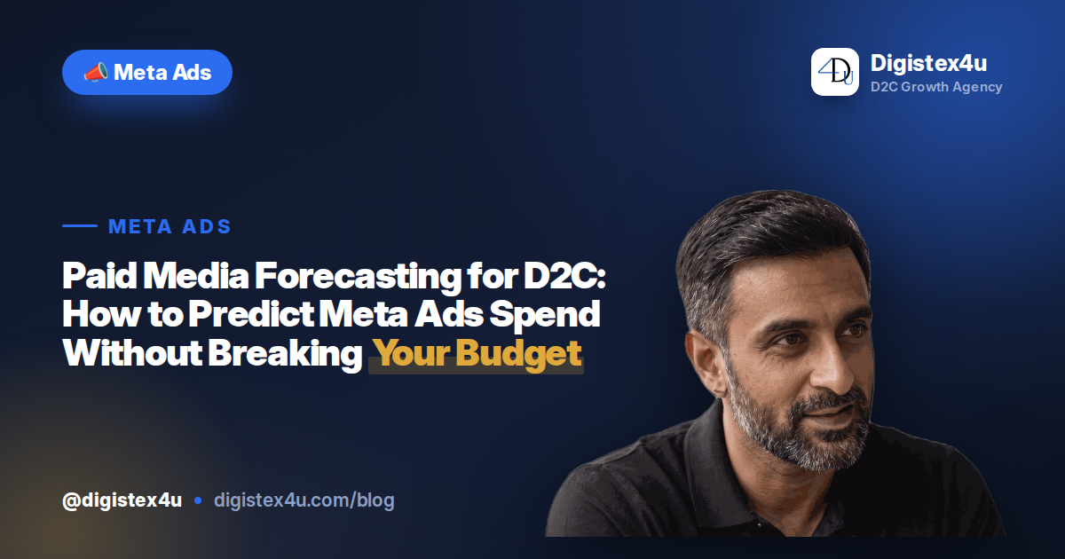 Build a paid media forecast for Meta Ads that actually holds up — weekly budgets, CAC swings, and event spikes included. A working D2C framework.