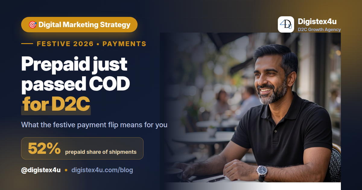 Prepaid Just Overtook COD in Festive D2C: What the Payment Flip Means for Your Brand