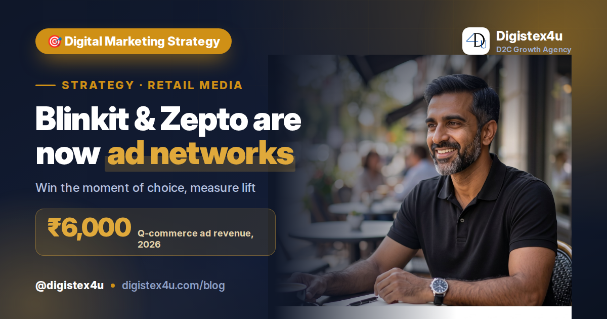 Retail Media on Quick Commerce: The ₹6,000 Cr D2C Ad Channel of 2026
