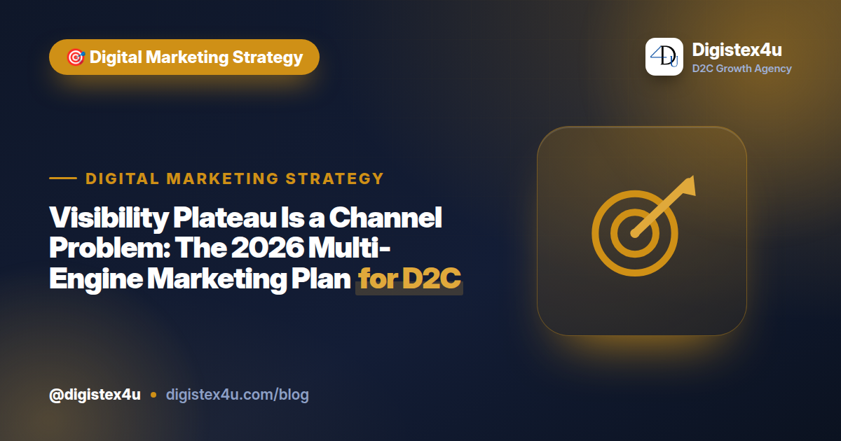 Visibility Plateau Is a Channel Problem: The 2026 Multi-Engine Marketing Plan for D2C