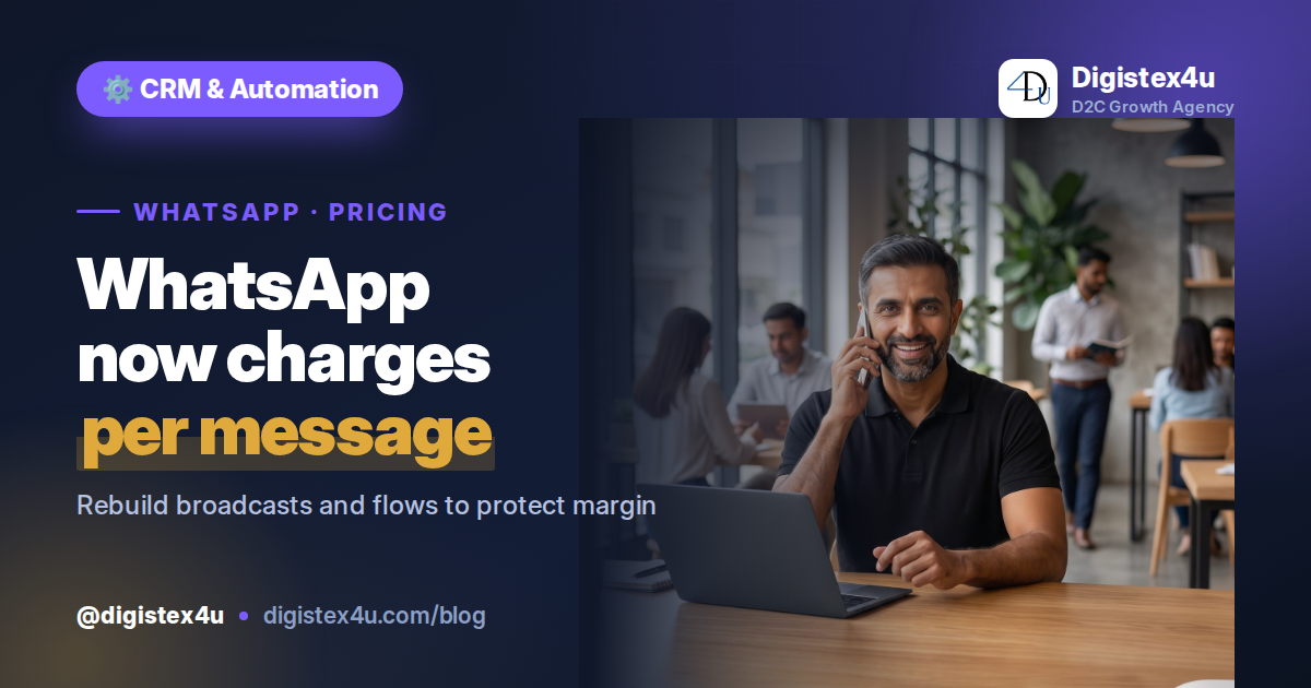 WhatsApp's Per-Message Pricing: What It Means for D2C CRM in 2026